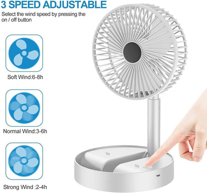 Portable Rechargeable Desk Fan