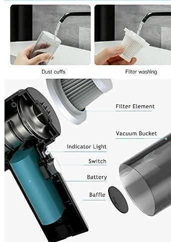 Portable Wireless Air Duster Vacuum Cleaner