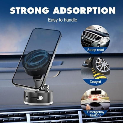 MagSafe-Style Magnetic Suction Phone Holder for Car & Desk