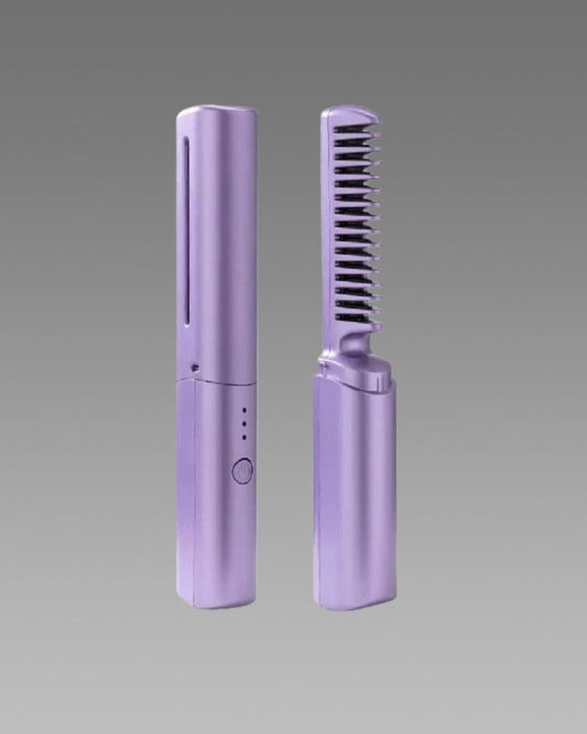 Cartfolio Mini Straightener – Cordless, Portable, Rechargeable Hot Comb