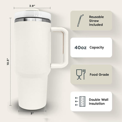 Stainless Steel Vacuum Insulated Water Tumbler, Leak-Proof & Temperature Lock