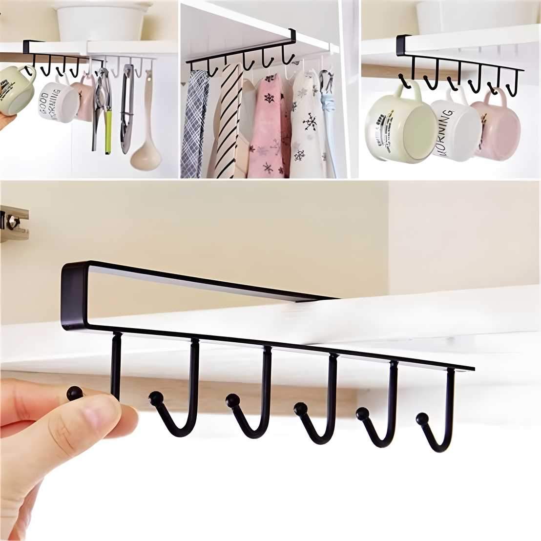 Kitchen Storage Hooks for Mugs & Glasses