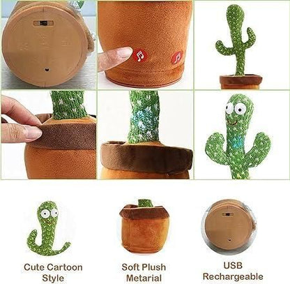 Musical Dancing & Mimicry Cactus, Fun LED Toy For Kids