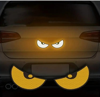 Night Glow Monster Eyes Car Reflective Stickers – Pack of 1