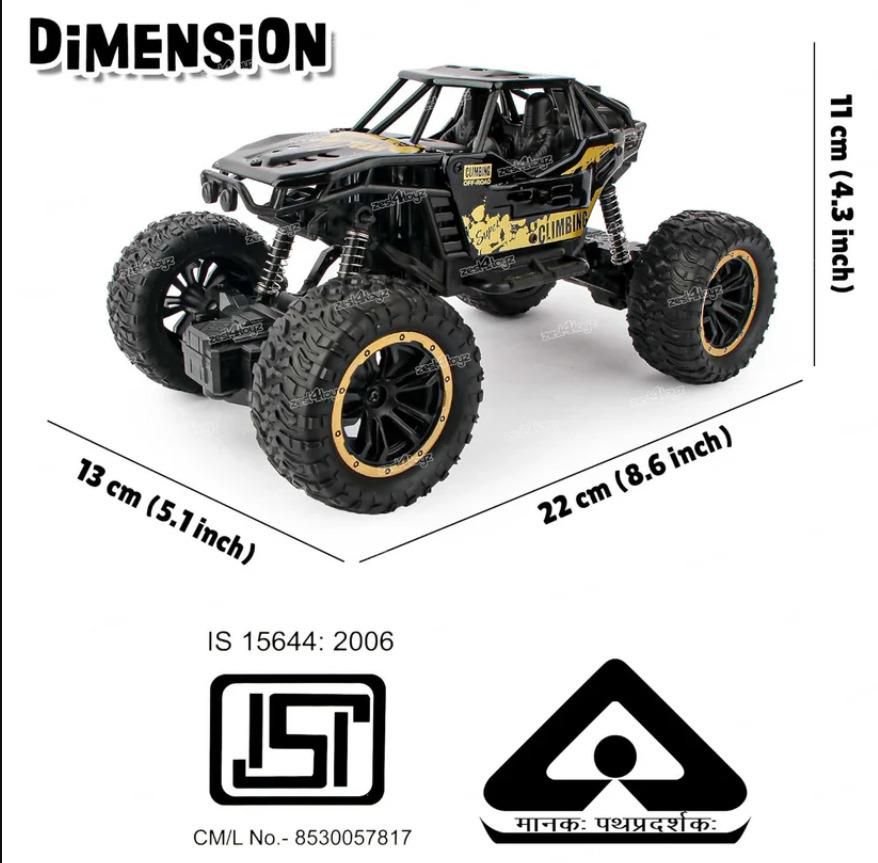 Monster Truck Rock Crawler – High-Grip,Off-Road Shock-Proof RC Car