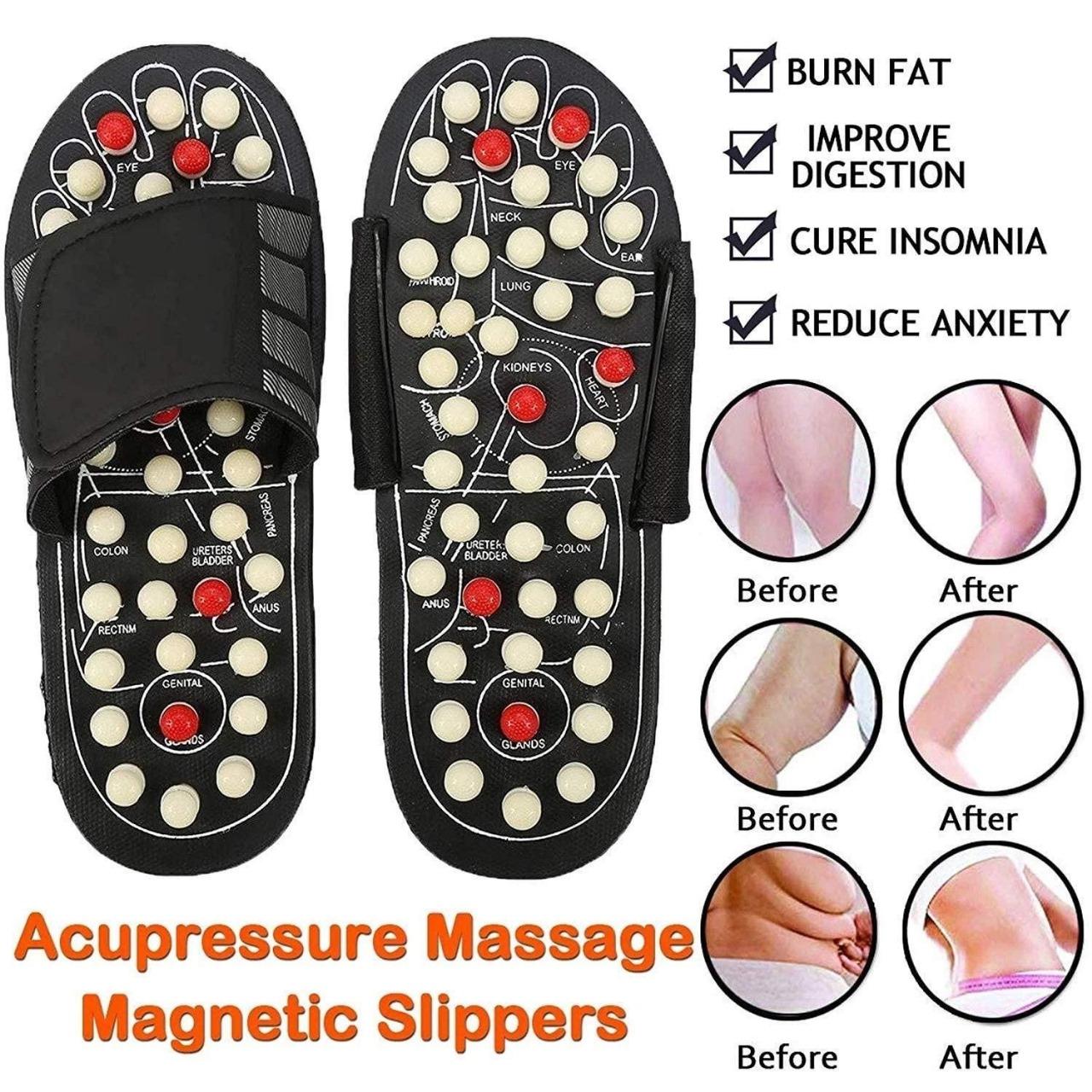Pulse Relief Acupressure & Magnetic Slippers For Men and Women