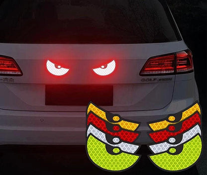 Night Glow Monster Eyes Car Reflective Stickers – Pack of 1
